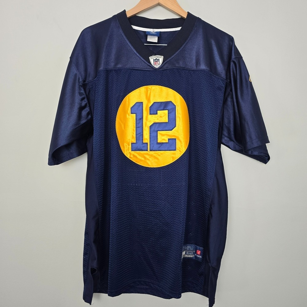 Vintage Reebok Y2K 2000s St Louis Rams On Field Jersey 2XL Aaron Rodgers #12 NFL